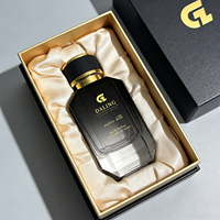 Flacon de parfum en verre de luxe personnalisé avec pulvérisateur à pompe, impression d'écran, logo personnalisé, design rectangulaire vide, 50 ml