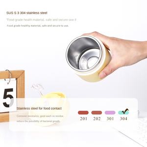 Portable Stainless Steel Thermos Cup Modern Mini <b>Beaker</b> for Students/Office Workers Insulated Breakfast Cup Mini Cup - Product Image 3