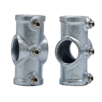 Support de fixation réglable en fonte malléable pour les raccords de serrage de tube de serre Tailles de tuyau de serrage de clé 1/2 3/4 1 pouce