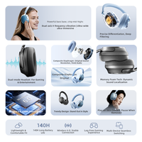Casque audio supra-auriculaire de haute qualité avec mode de jeu à faible latence, audio sans perte, suivi de la tête en temps réel pour un usage quotidien