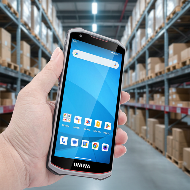 UNIWA NR5502 5G Android 13 PDA 2D Barcode Scanner IP66 Waterproof NFC Handheld Terminal 6GB RAM 5.5" Screen Stock Industrial Use