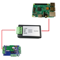 Convertisseur Ethernet Wiegand 26/34/66bits vers TCP/IP Amplificateur de signal Wiegand pour système de contrôle d'accès et industrie de la sécurité