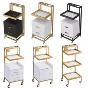 Carrito de Peluquería Móvil de Alta Calidad, Carrito de Metal para Salón de Belleza, Herramienta para Peluquería y Muebles de Salón - Product Image 3