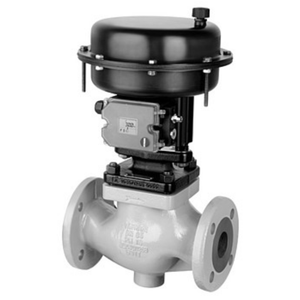 Válvula Reguladora de Ángulo de Asiento Único SAMSON con Fuente de Alimentación Neumática, Medio Gaseoso, Posicionador de Válvula 3725 - Product Image 1