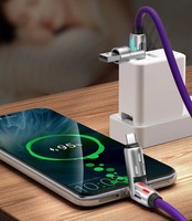 Cable de Datos USB C 4 en 1 de 240W, Carga Rápida, Silicona Líquida, Multifuncional, Aleación de Aluminio, Compatible con iPhone 15, iPad