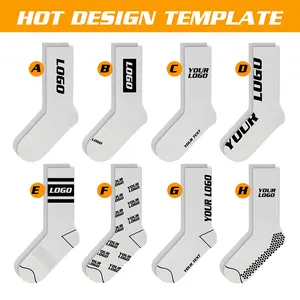 Бесплатный дизайн и макет на заказ дышащие хлопковые спортивные носки с логотипом унисекс спортивные носки