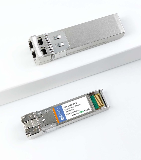 Sfp28 25g 20km 40 km Sfp-25g-sr-s Sfp Dwdm Transceiver Compatible Optic Cwdm Sm Sfp Module Network Switch hp