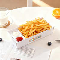 Boîte à hamburger personnalisée de qualité alimentaire, plateau de pique-nique, conteneur alimentaire jetable, emballage pour hamburger, à emporter pour le déjeuner et la restauration rapide