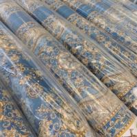 Tissu imprimé 100 % polyester brossé pour draps de lit, tissu microfibre brossé effet peau de pêche pour textile de maison