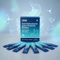 Poudre Probiotique Mixte Anti-Helicobacter Pylori OEM 600 Milliards de UFC Qualité Alimentaire Sachets de 2g pour la Défense Gastrique Contre H. Pylori