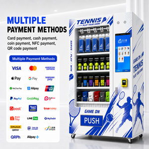 เครื่องจำหน่ายสินค้าอัตโนมัติสำหรับอุปกรณ์เทนนิส เช่น ที่พันด้ามจับแบบลดแรงสั่นสะเทือน สายไนลอน ถุงป้องกัน และชุดสำหรับการแข่งขัน - Product Image 3