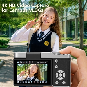 Cámara Digital CCD con Pantalla Giratoria 4K 50MP, Cámara Infantil con Pantalla LCD Giratoria de 2.4 Pulgadas - Product Image 3