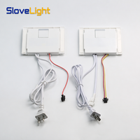 Variateur LED AC120-240V DC12V 2A 3A 24W 36W CCT Réglable Intelligent Anti-buée avec Capteur Tactile pour Miroir de Salle de Bain d'Hôtel