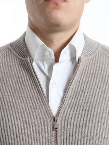 Uomini 100% Lana Cachemire Lavorato A Maglia Maglioni <span class=keywords><strong>Cardigan</strong></span> <span class=keywords><strong>Con</strong></span> <span class=keywords><strong>Cerniera</strong></span> - Product Image 3