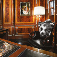 Fabricant de meubles sur mesure Poste de travail en bois massif de style antique Mobilier de bureau Ensemble complet