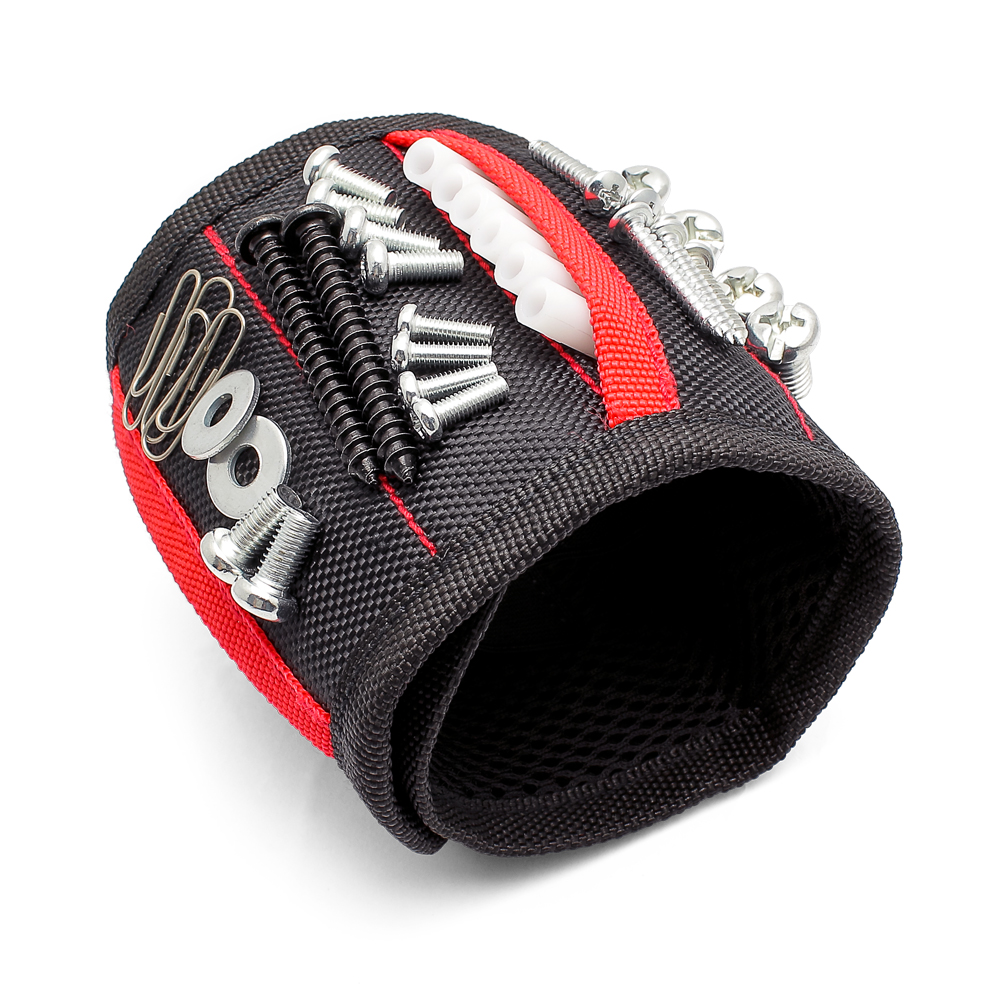 Оптовая продажа, инструмент для запястья, Инструмент электрика, булавка, браслет, держатель винтов, мощный магнитный браслет