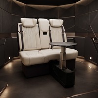 Sièges de massage confortables modifiés pour voiture électrique de luxe VIP, table de console centrale pour conversion de fourgonnette d'affaires V-Class Alphard