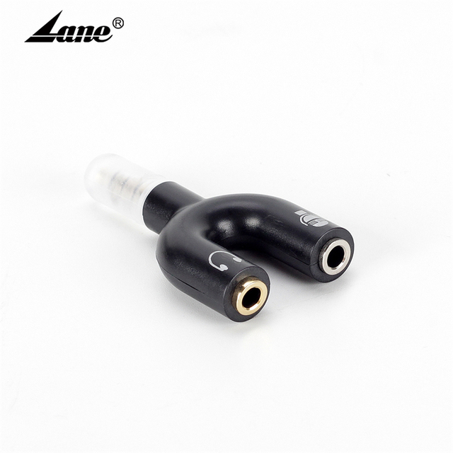 Lane High Quality U Shape 3.5mm Audio Adapter Microphone U-Shaped Converter U Shape 1 to 2 Audio Splitter