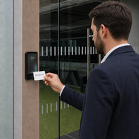 Lecteur de cartes avec code PIN, code QR, NFC et BLE pour la gestion des accès et l'entrée dans les locaux