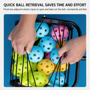 ที่เก็บลูกพิคเคิลบอลแบบยืดหดได้ พกพาสะดวก ไม่ต้องงอ ท่อเก็บลูกพิคเคิลบอล สำหรับฝึกซ้อมเทนนิสและพิคเคิลบอล ทำจากอลูมิเนียมอัลลอย ปรับความยาวได้ - Product Image 5