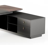 Bureau exécutif contemporain et élégant pour patron/CEO/Manager avec un design moderne de luxe et armoire