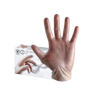 Gants jetables en vinyle, taille S, paquet de 100 pièces - Product Image 2