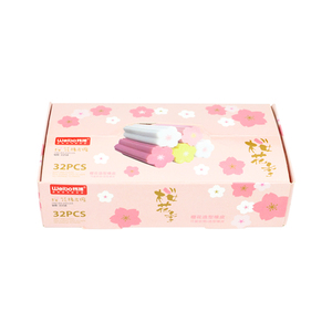 Colored <strong>Flower</strong> Shaped Block Pencil <strong>Erasers</strong> Pack of 32 Bulk for School Kids Children Drawing Writing Removes Lead Easily