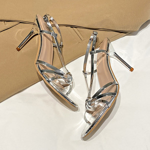 2025 estate alla moda da donna <span class=keywords><strong>tacchi</strong></span> alti a spillo elegante fibbia a cinturino singolo, splendidi sandali con chiusura Slip-On versatili di colore <span class=keywords><strong>Nude</strong></span> - Product Image 6
