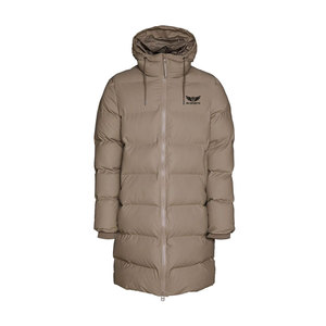 Wholesale Men's Long Winter Puffer Jacket with Stand Collar Custom Logo and High Street Style Windproof <b>Coat</b> - Product Image 1