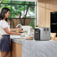 Ecoflow Delta 3 1500 1800W Onduleur Station d'Énergie Portable EF Ecoflow avec Générateur Solaire et Station de Charge