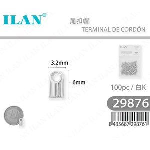 Terminales de Cable ILAN 3.2mmx6mm Blancos K 100 Piezas para Extremos de Cable - Product Image 3