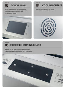 Machine automatique d'emballage sous film PVC pour supermarché, aliments, légumes, viande <span class=keywords><strong>crue</strong></span>, emballage de barquettes, scellage - Product Image 4