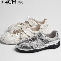Chaussures d'entraînement allemandes style ballet en microfibre, rehaussement interne de 4 cm, respirantes, légères, ajourées, été 2026