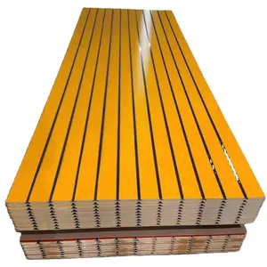 齐雄工厂定制展示板板条墙板批发1220*2440铝槽嵌件中密度纤维板