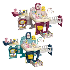 Samtoy 역할 놀이 세트 88PCS 전기 교육 아기 케어 인형 간호사 장난감 척 놀이 장난감 빛 소리