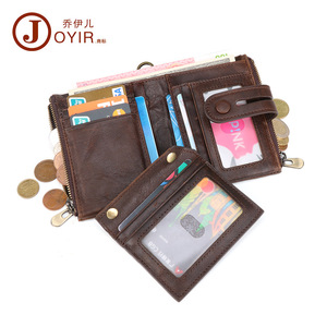 Sac de poitrine pour homme Joyir en cuir véritable marron vintage, portefeuille bandoulière avec sangle, usage quotidien, style rétro - Product Image 2