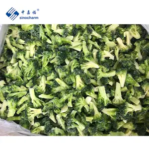 Sinocharm 3-6 g IQF Brokkoli geschnitten Großhandelspreis Großhandel gefrorener Brokkoli zum Kochen von Nudeln mit BRC A-Zulassung