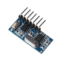 Module récepteur RF 433 MHz avec code d'apprentissage, décodeur, sortie sans fil 4 canaux, kit DIY pour télécommande, encodage 1527