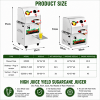 Extracteur de jus industriel électrique automatique pour canne à sucre et fruits, machine pour restaurants