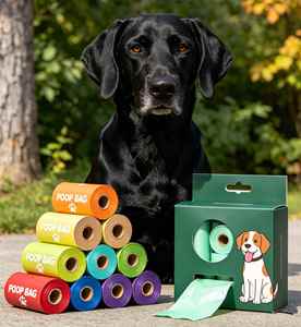 Bpi Ok <b>Compost</b> En Certified Biodegradable Compostable PLA+PBAT Pet Waste <b>Bags</b> Dog Poop <b>Bags</b> Eco Friendly Packaging - Product Image 1