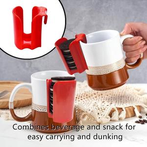 Multifunctional Camping Snack Box Cookie Holder Mug with Storage <b>Stand</b> Plastic Cup Side Organizer Freshness-sealing - Product Image 2