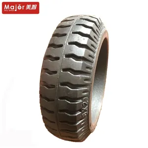工厂销售 6英寸橡胶固体轮胎重型叉车轮胎 agv 轮用于手推车