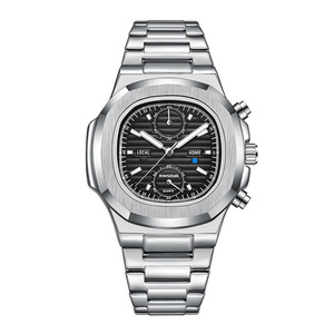Men's Stainless Steel Strap Quartz <b>Watch</b> Hot Sales Simple Design Waterproof Alloy Case with Date Business <b>Mechanical</b> <b>Watches</b> - Product Image 3