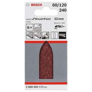 Feuille abrasive BOSCH - 2608605171 C430 (6 pièces) -EAN 3165140159890 ABRASIFS PAPIERS ABRASIFS - Product Image 2