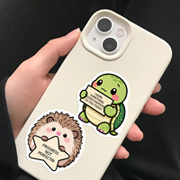 100 Pezzi Adesivi Graffiti con Animali Carini e Citazioni Positive per Laptop e Bottiglie, Adesivi Motivazionali di Supporto Emotivo