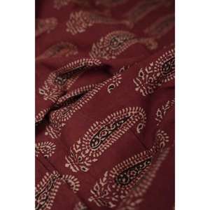 Tissu en coton Bagru à motif floral tissu imprimé bloc à la main produit en vrac - Product Image 2