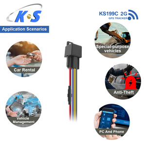 Rastreador <span class=keywords><strong>GPS</strong></span> GSM KS199C-2G con Aplicación Android, Anti-Robo, Arranque/Parada Remota del Motor, Alarma de Velocidad para Motocicleta y Automóvil - Product Image 4