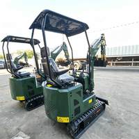 Mini Excavadora Multifuncional Económica, Excavadora a Escala 1:35 para Obras de Construcción