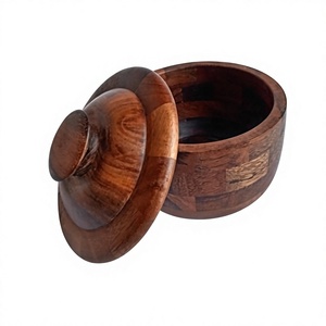 Boîte de conservation alimentaire en bois écologique de 250 ml avec couvercle gravé sur mesure pour noix, bonbons, biscuits, en-cas - Product Image 3