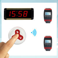 Montre de qualité téléavertisseur sans fil serveur système d'appel bouton téléavertisseurs Restaurant sans fil montre-bracelet téléavertisseur appel